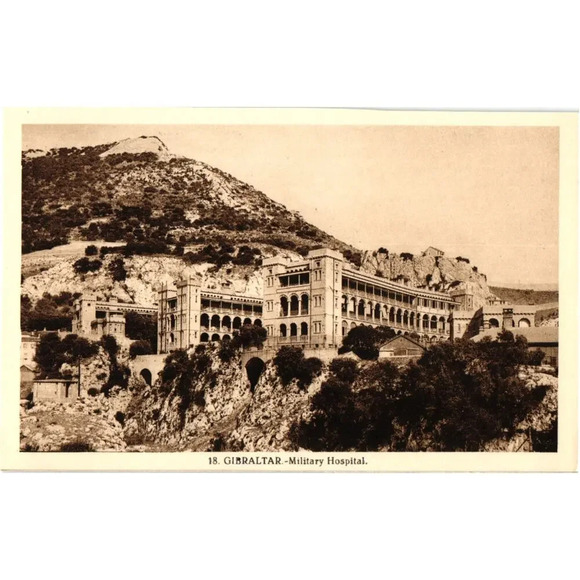 18 Gibraltar Military Hospital Postcard - Picture 1 of 2